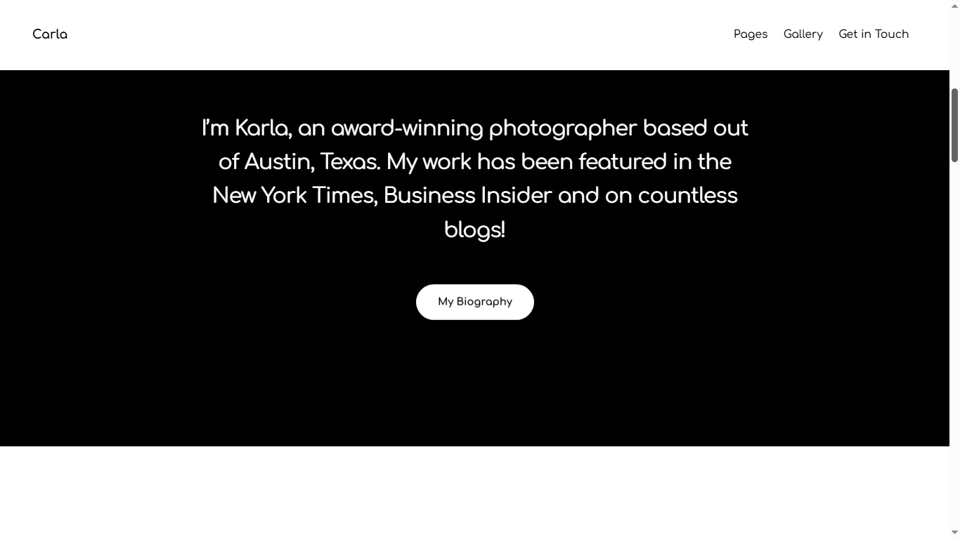 Signature Photographer model preview