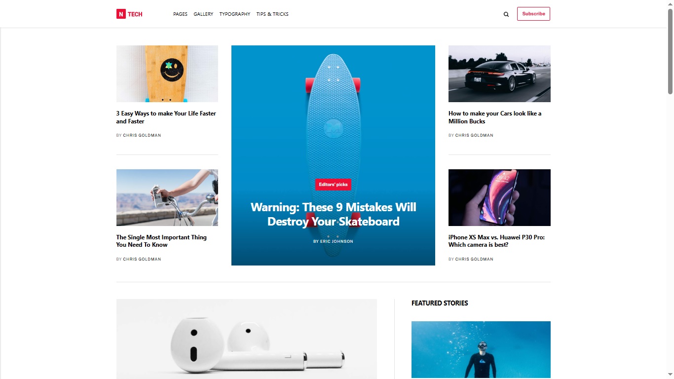 Tech Magazine model preview