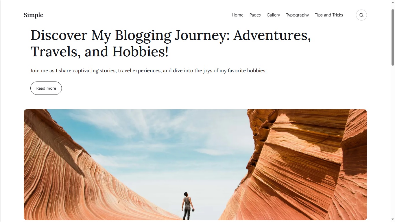 Classic Blog model preview